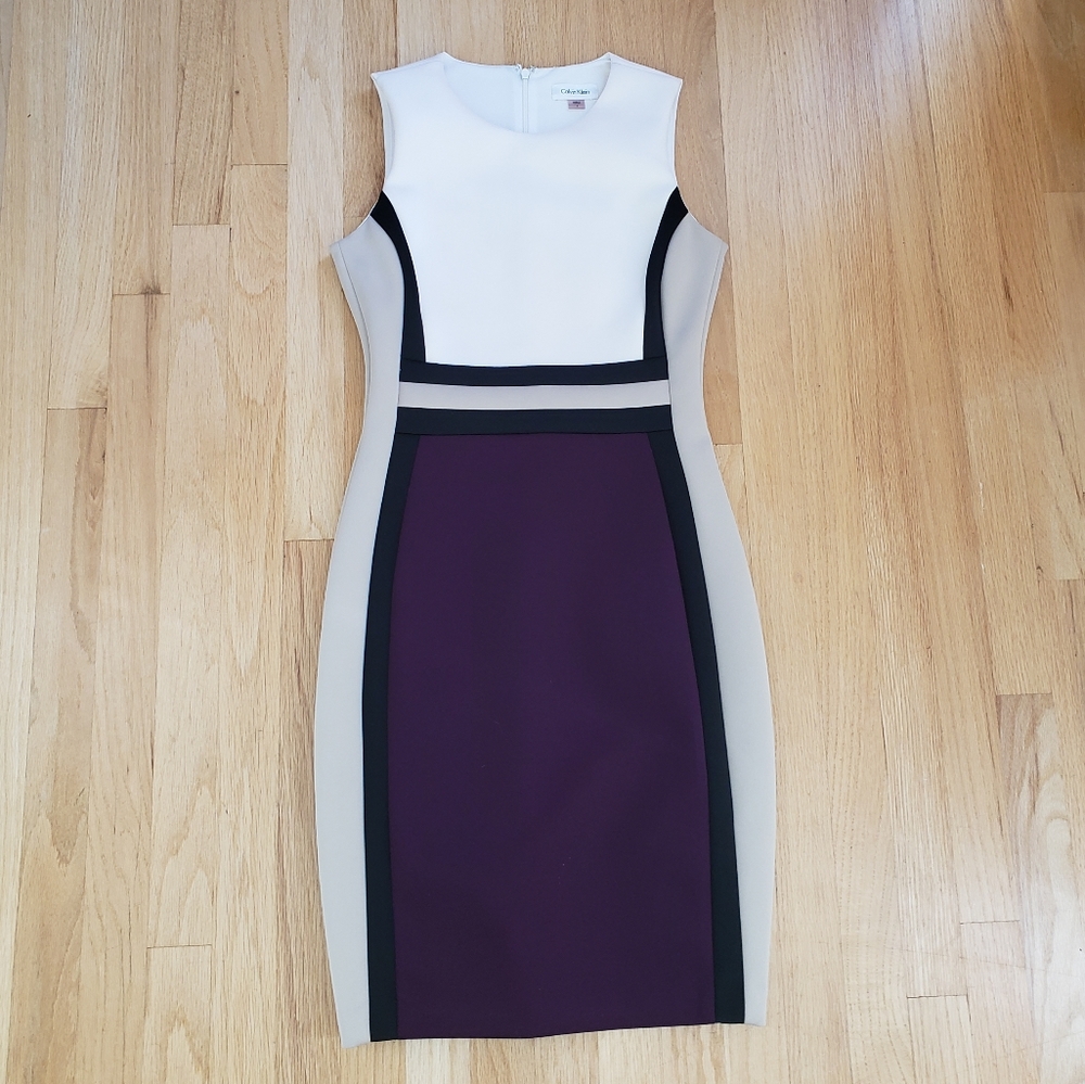Calvin Klein Color Block dress -size 6